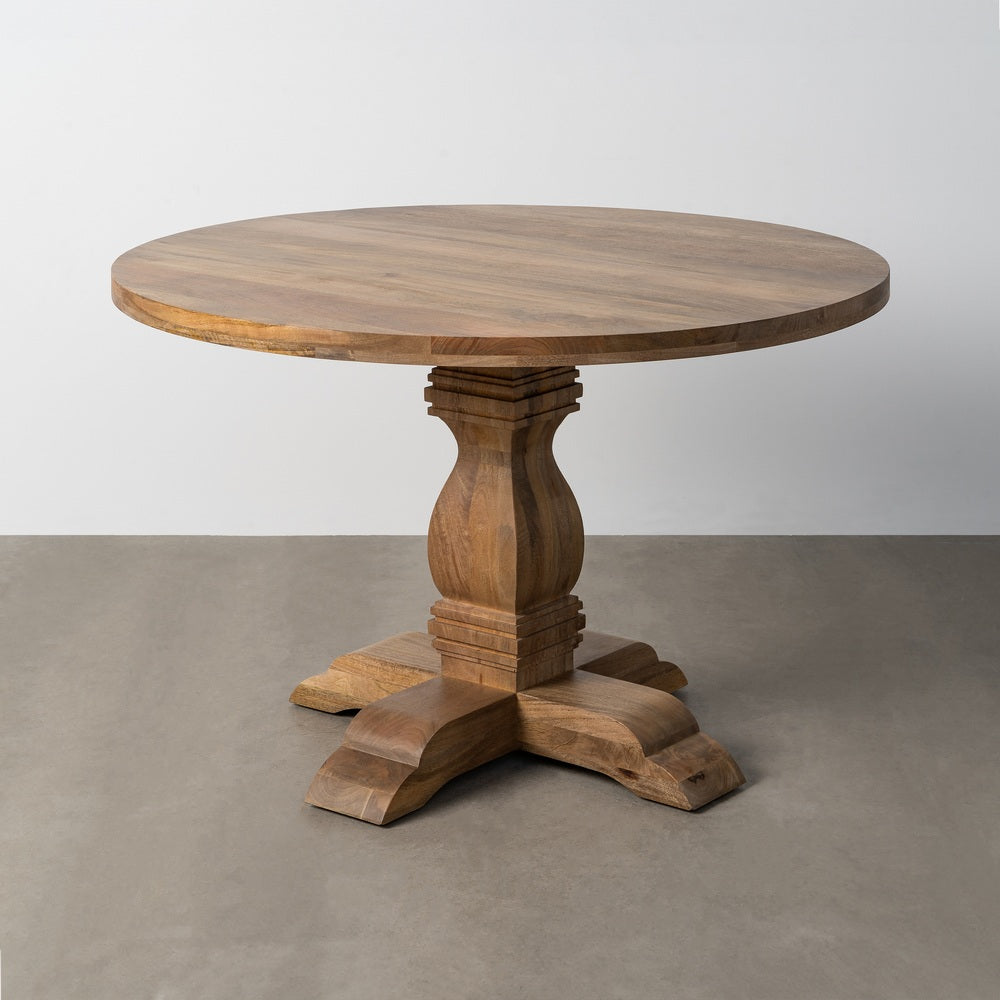 MESA COMEDOR MADERA DE MANGO SAL�N 120 X 120 X 76 CM