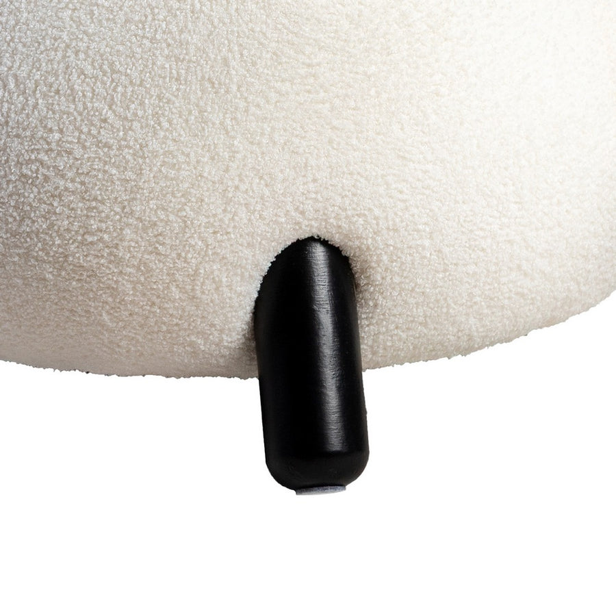 SILLÓN BLANCO-NEGRO TEJIDO-MADERA SALÓN 73 X 75 X 74,50 CM