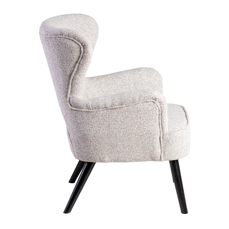SILLÓN JASPEADO CRUDO TEJIDO-MADERA 70 X 74 X 90 CM