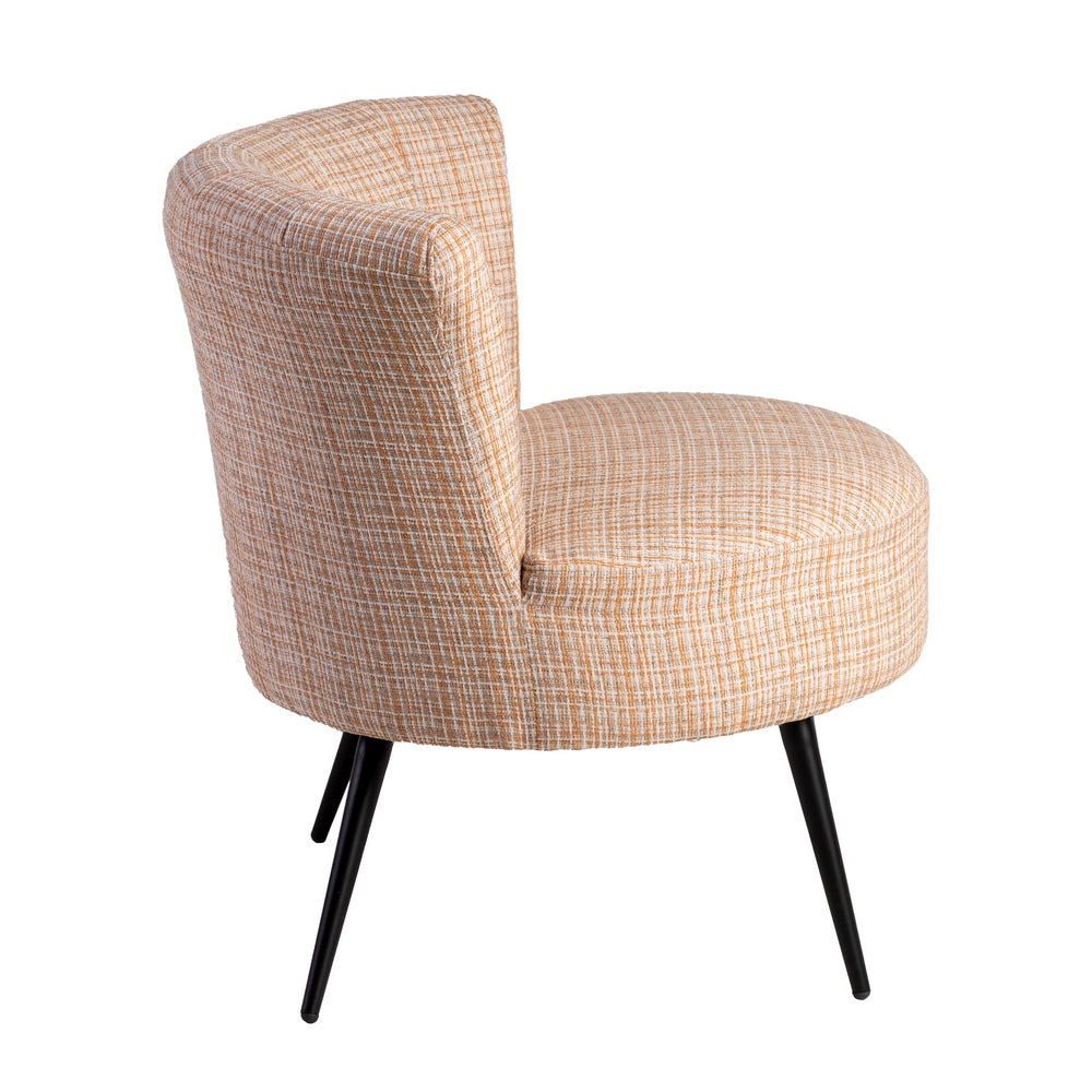 SILLÓN JASPEADO TEJIDO-METAL SALÓN 69 X 66 X 71 CM