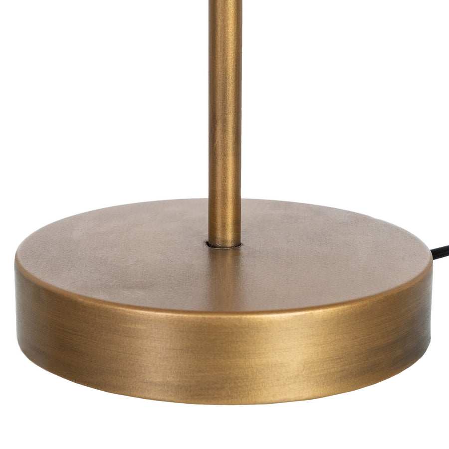 TABLE LAMP NATURAL-GOLD MDF-METAL 28.50 X 28.50 X 50 CM