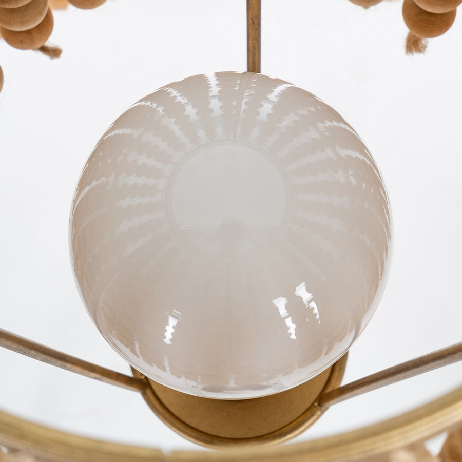 LÁMPARA SUELO NATURAL-ORO DM-METAL 38 X 38 X 152,50 CM