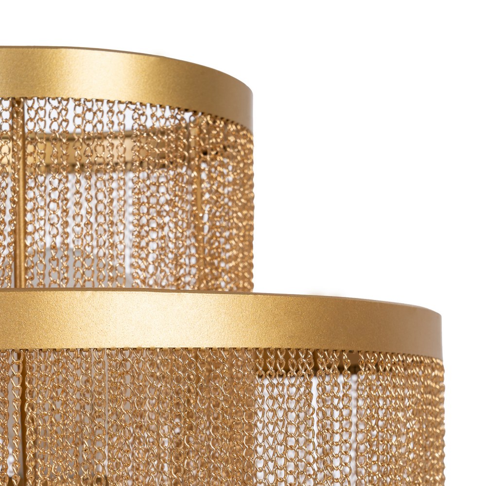 L�MPARA MESA ORO METAL 30 X 30 X 50 CM