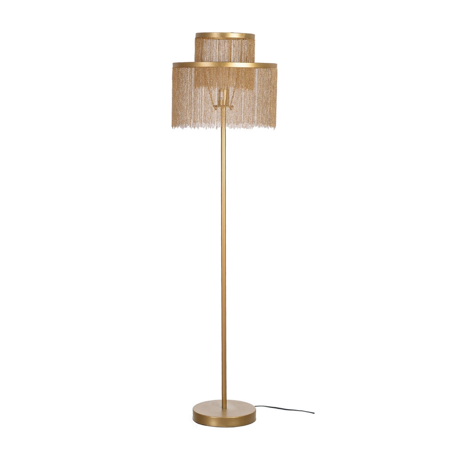 LÁMPARA SUELO ORO METAL 39,50 X 39,50 X 151,50 CM