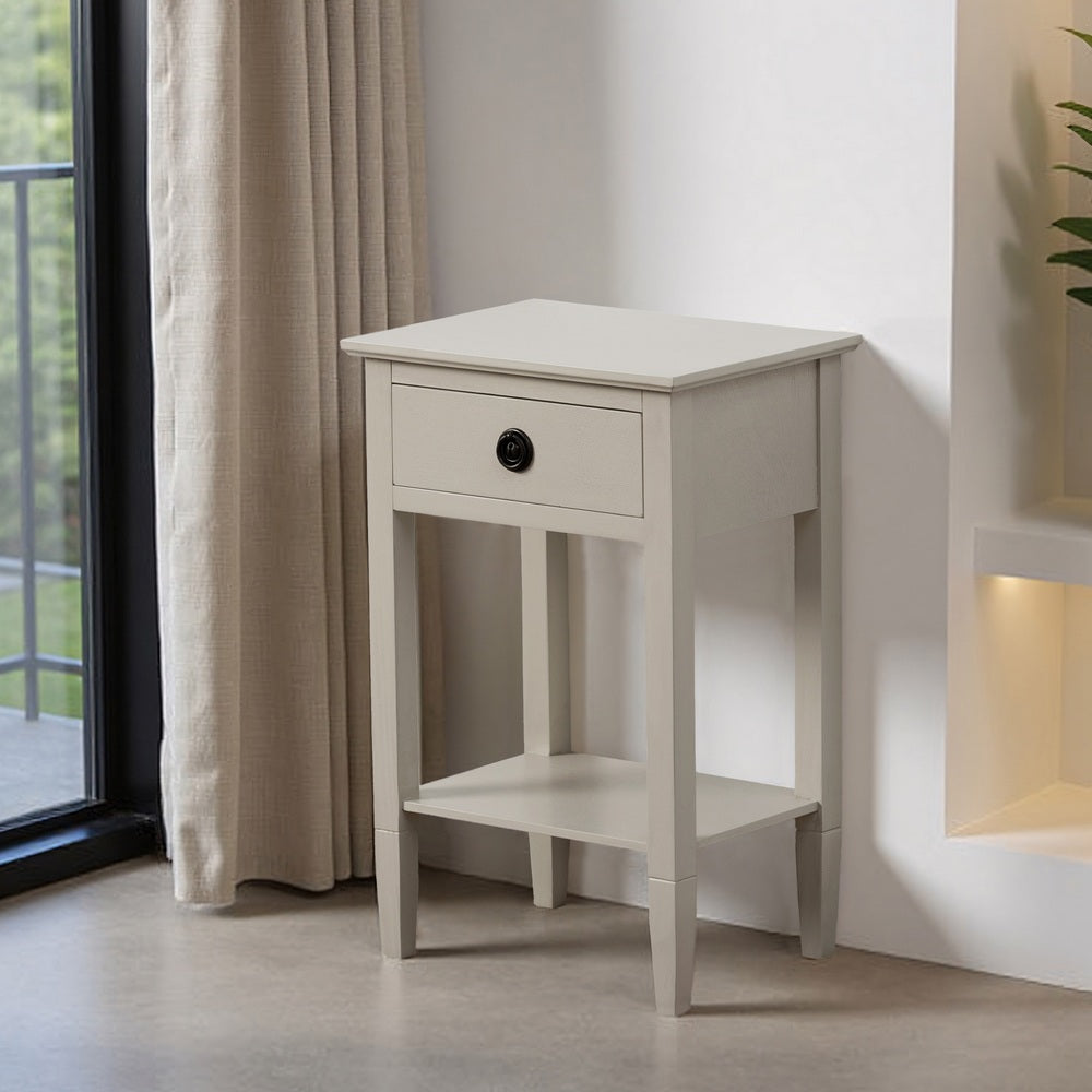 MESITA GRIS CLARO DM 40 X 30 X 61 CM