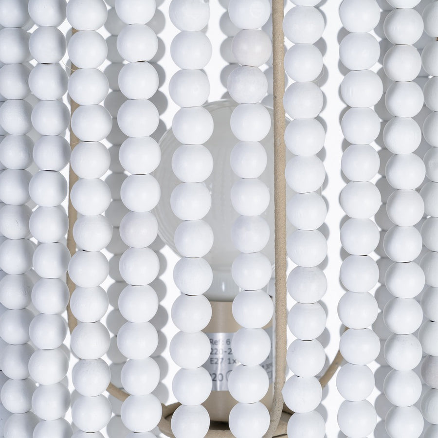 WHITE FLOOR LAMP DM-METAL 25.50 X 25.50 X 155 CM