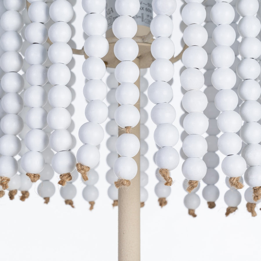 WHITE FLOOR LAMP DM-METAL 25.50 X 25.50 X 155 CM