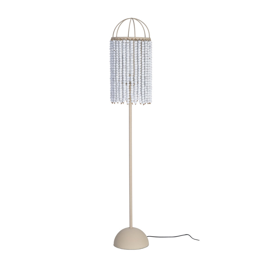 WHITE FLOOR LAMP DM-METAL 25.50 X 25.50 X 155 CM