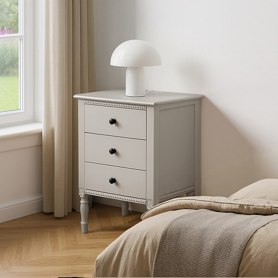 MESITA GRIS CLARO DM 43 X 33 X 61 CM
