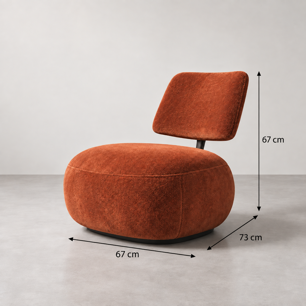Ficha de medidas Sillón Terracota