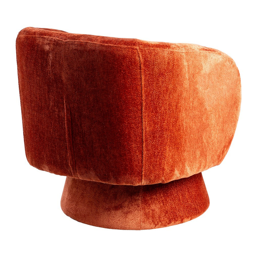 SILLÓN GIRATORIO TERRACOTA TEJIDO SALÓN 78 X 79 X 77 CM