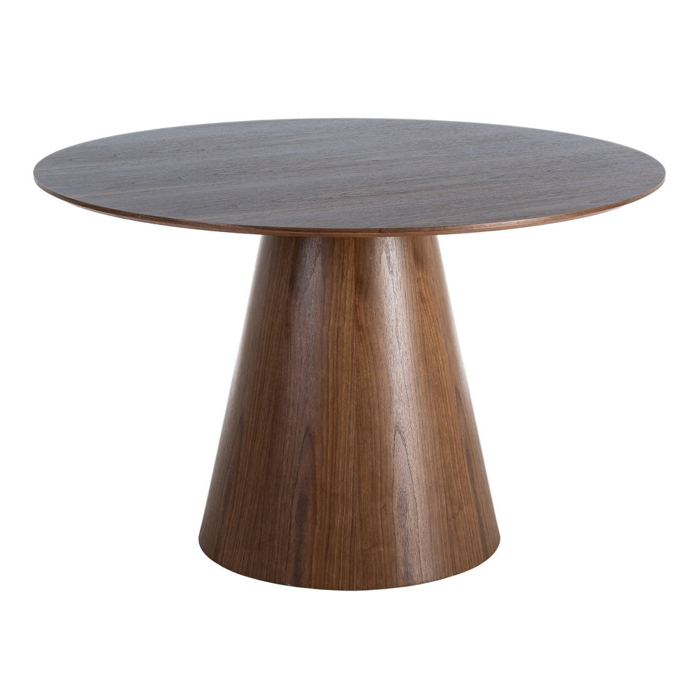 MESA COMEDOR MARRÓN DM 120 X 120 X 75 CM
