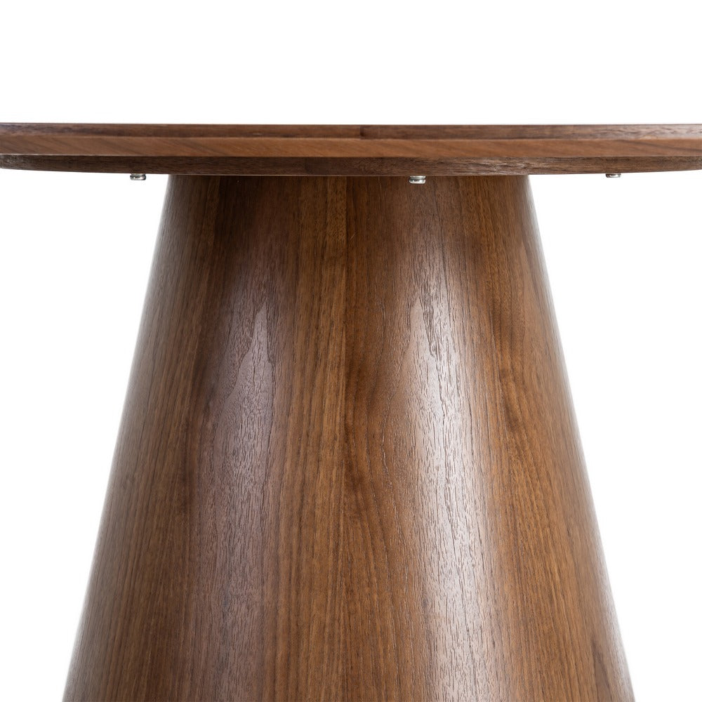 MESA COMEDOR MARRÓN DM 120 X 120 X 75 CM