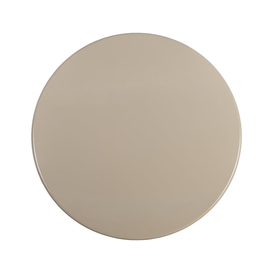 MESA COMEDOR ALTO BRILLO TAUPE DM 120 X 120 X 75 CM