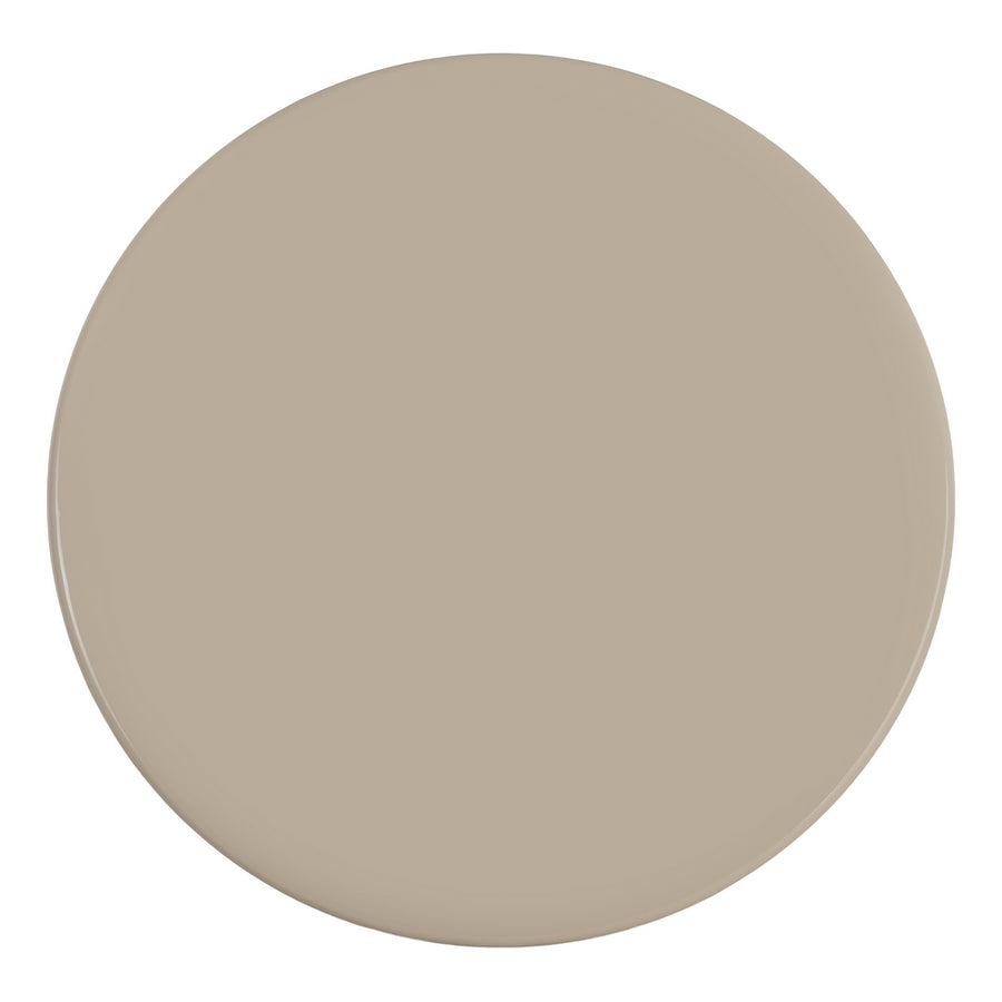 MESA COMEDOR ALTO BRILLO TAUPE DM 120 X 120 X 75 CM