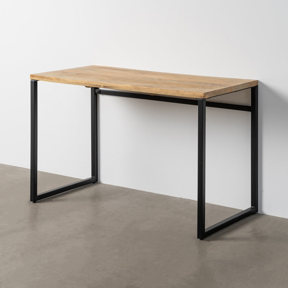 ESCRITORIO NATURAL MADERA-METAL SAL�N 120 X 60 X 76 CM