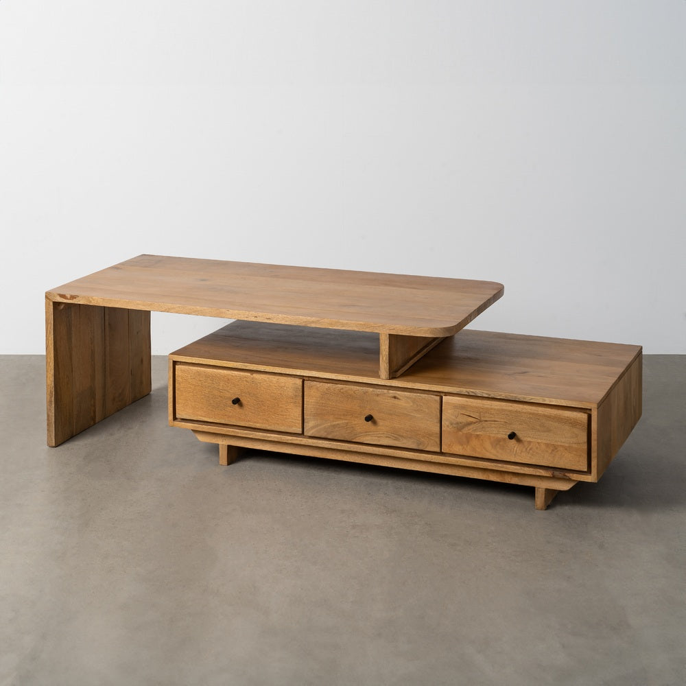 MESA CENTRO NATURAL MADERA DE MANGO 150 X 60 X 45 CM
