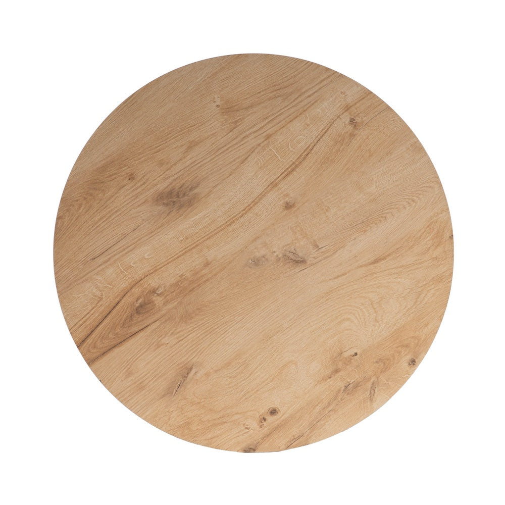 MESA NATURAL METAL-MADERA CONTRACT 65 X 65 X 75 CM