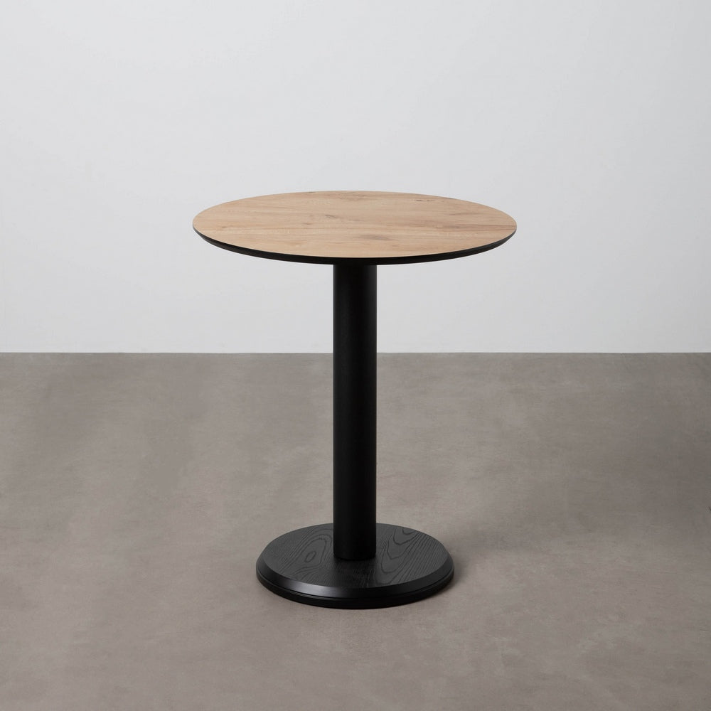 MESA NATURAL METAL-MADERA CONTRACT 65 X 65 X 75 CM