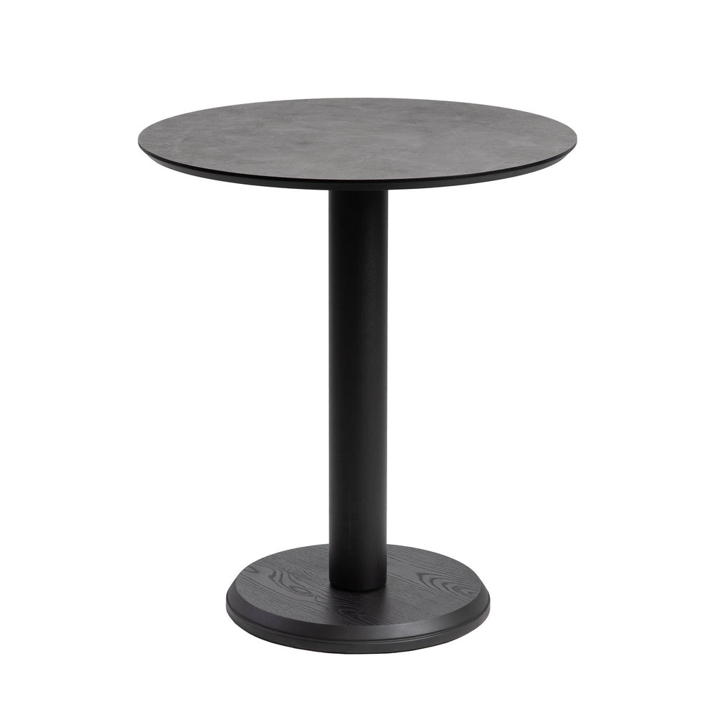 MESA GRAFITO/ANTRACITA METAL-MADERA 65 X 65 X 75 CM