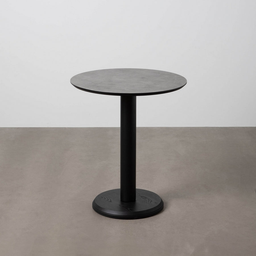 MESA GRAFITO/ANTRACITA METAL-MADERA 65 X 65 X 75 CM
