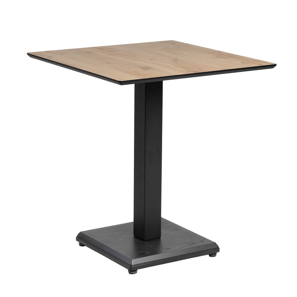 MESA NATURAL METAL-MADERA CONTRACT 68 X 68 X 75 CM