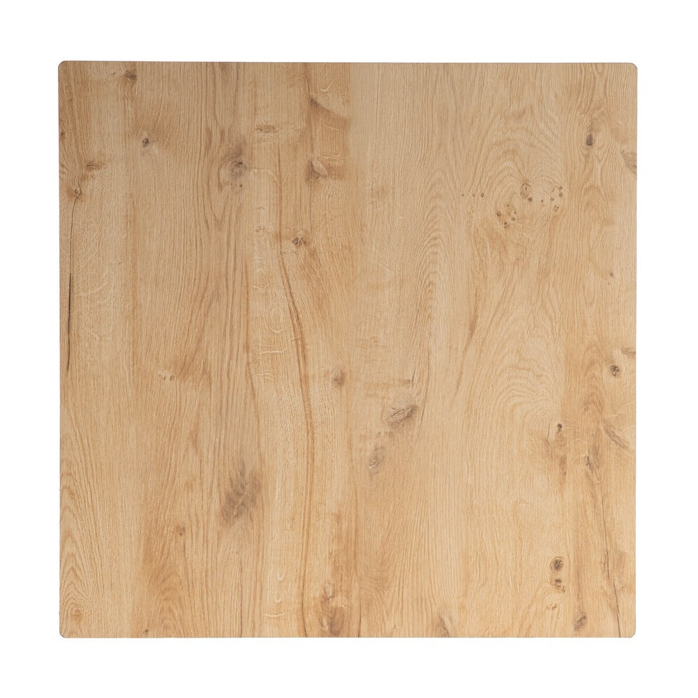 MESA NATURAL METAL-MADERA CONTRACT 68 X 68 X 75 CM