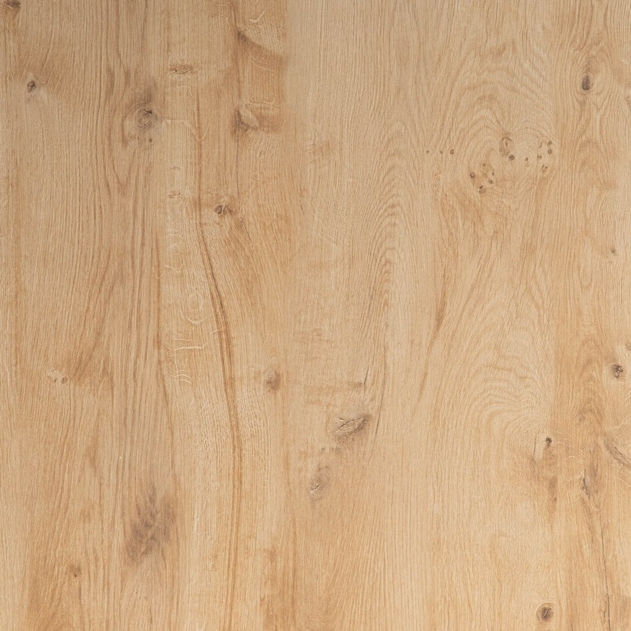 NATURAL METAL-WOOD CONTRACT TABLE 68 X 68 X 75 CM