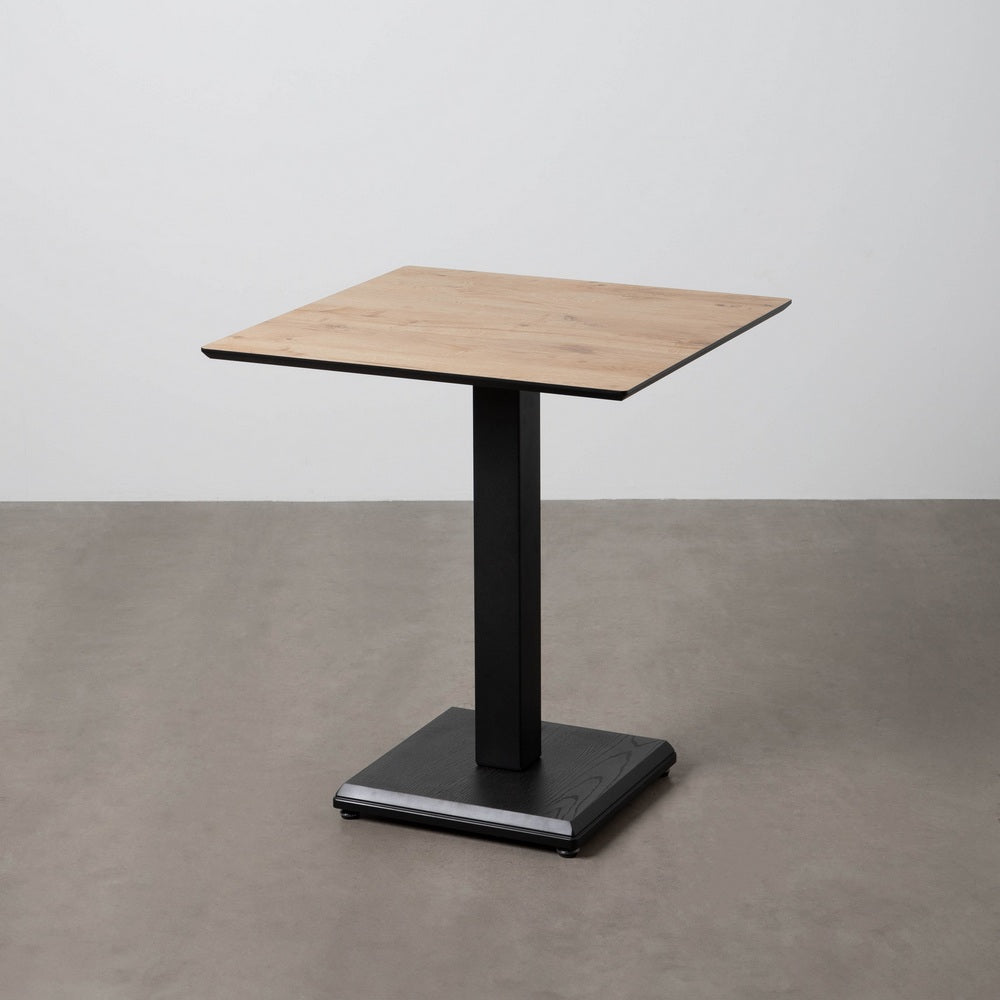 MESA NATURAL METAL-MADERA CONTRACT 68 X 68 X 75 CM