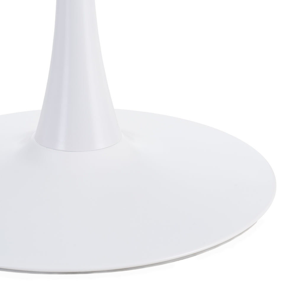MESA COMEDOR BLANCO DM-METAL 100 X 100 X 75 CM