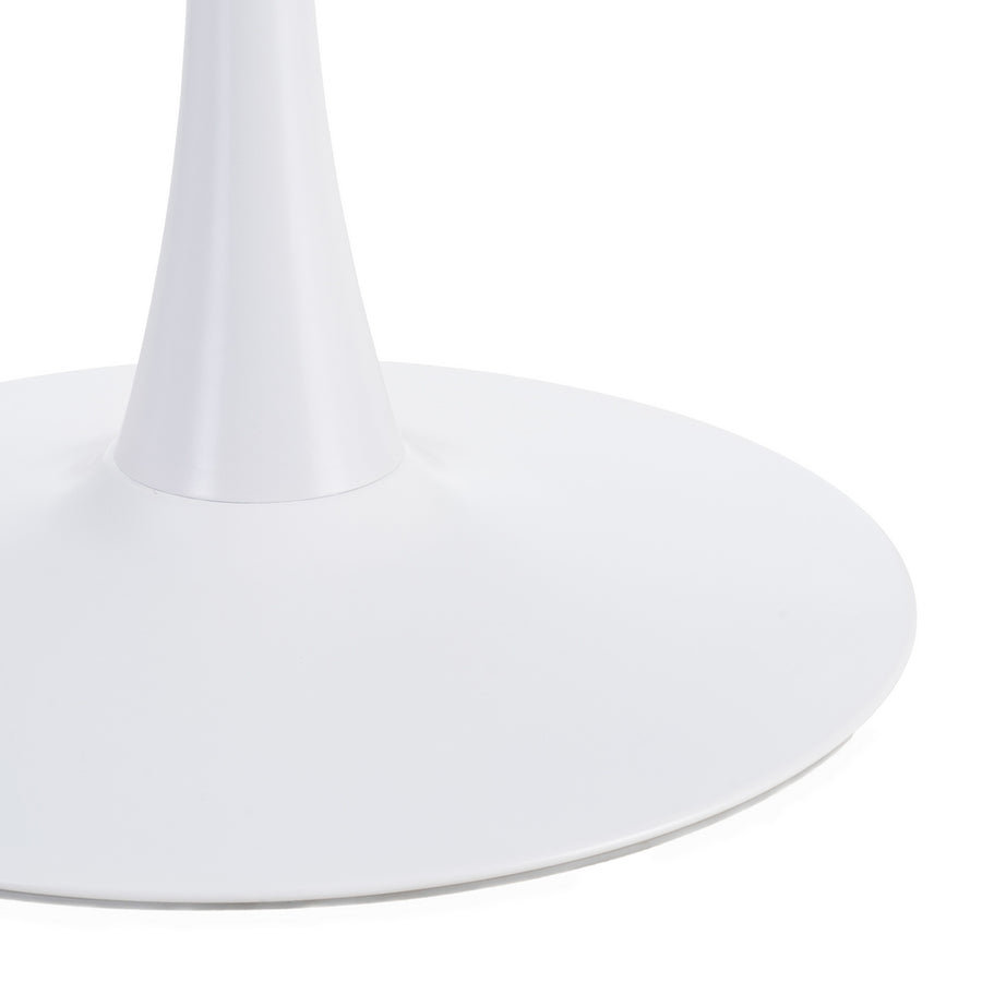 DINING TABLE WHITE MDF-METAL 100 X 100 X 75 CM