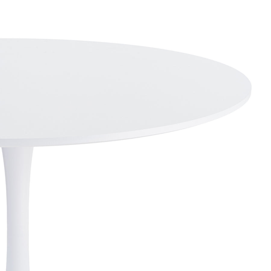 DINING TABLE WHITE MDF-METAL 100 X 100 X 75 CM
