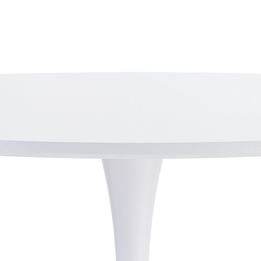 DINING TABLE WHITE MDF-METAL 100 X 100 X 75 CM