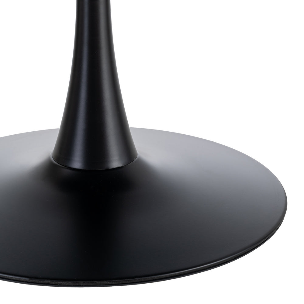MESA COMEDOR NEGRO DM-METAL 100 X 100 X 75 CM