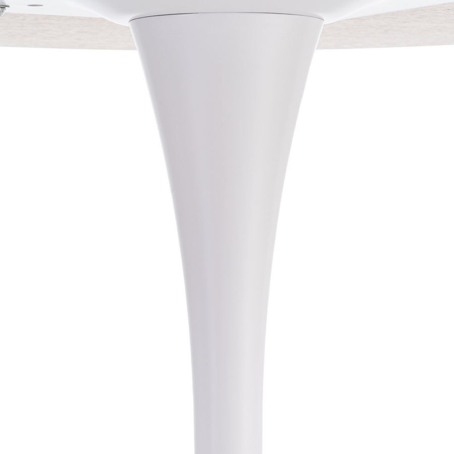 MESA COMEDOR NATURAL-BLANCO DM-METAL 100 X 100 X 75 CM