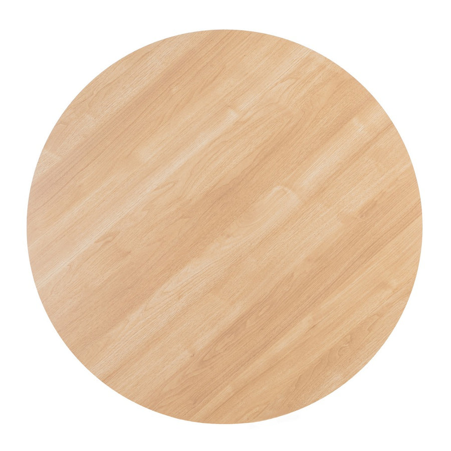 MESA COMEDOR NATURAL-BLANCO DM-METAL 100 X 100 X 75 CM