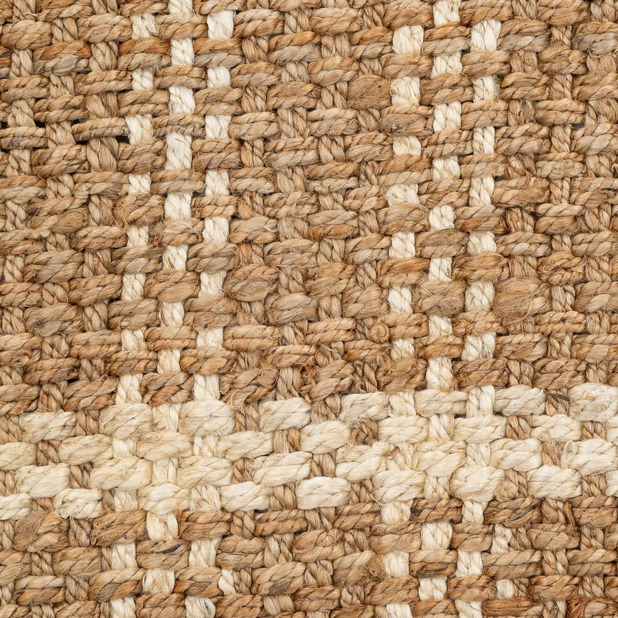 ALFOMBRA NATURAL-BLANCO YUTE ALTEA 160 X 230 CM