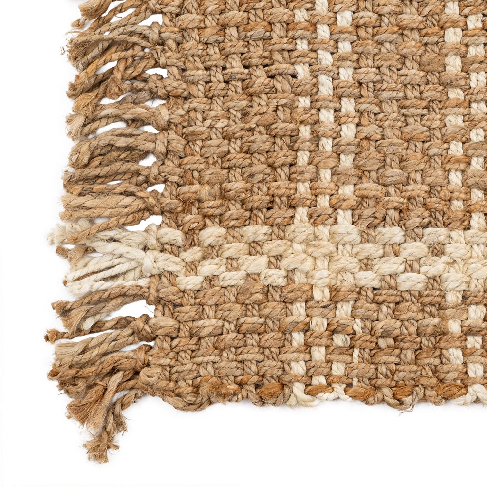 ALFOMBRA NATURAL-BLANCO YUTE ALTEA 200 X 290 CM