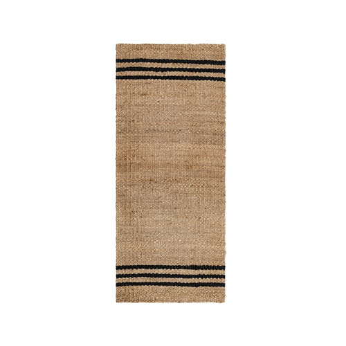 ALFOMBRA NATURAL-NEGRO YUTE ALTEA 70 X 170 CM