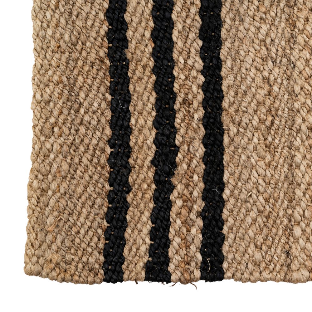 ALFOMBRA NATURAL-NEGRO YUTE ALTEA 160 X 230 CM