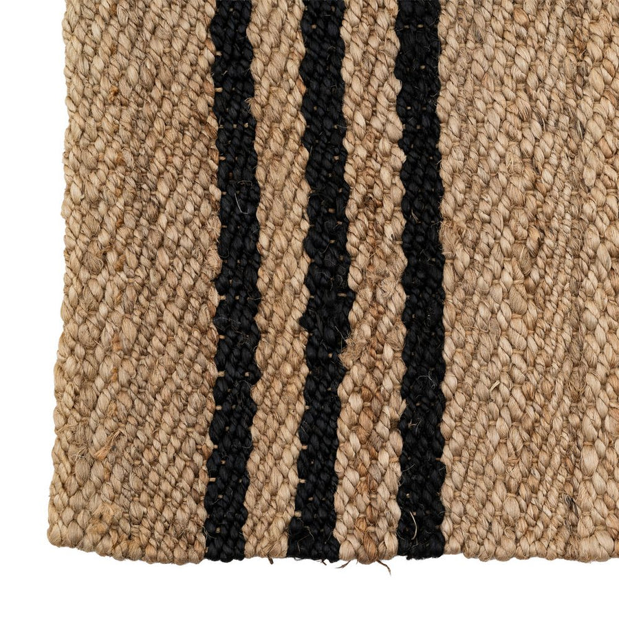 ALFOMBRA NATURAL-NEGRO YUTE ALTEA 160 X 230 CM