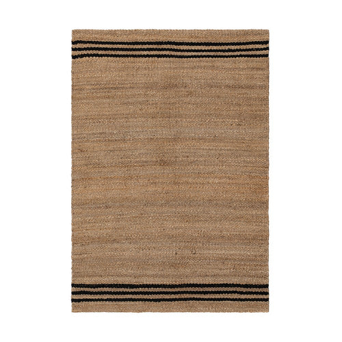 ALFOMBRA NATURAL-NEGRO YUTE ALTEA 160 X 230 CM