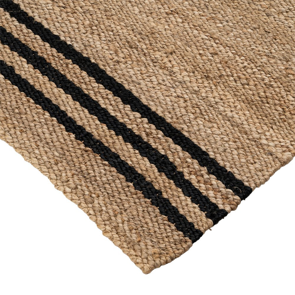 ALFOMBRA NATURAL-NEGRO YUTE ALTEA 200 X 290 CM