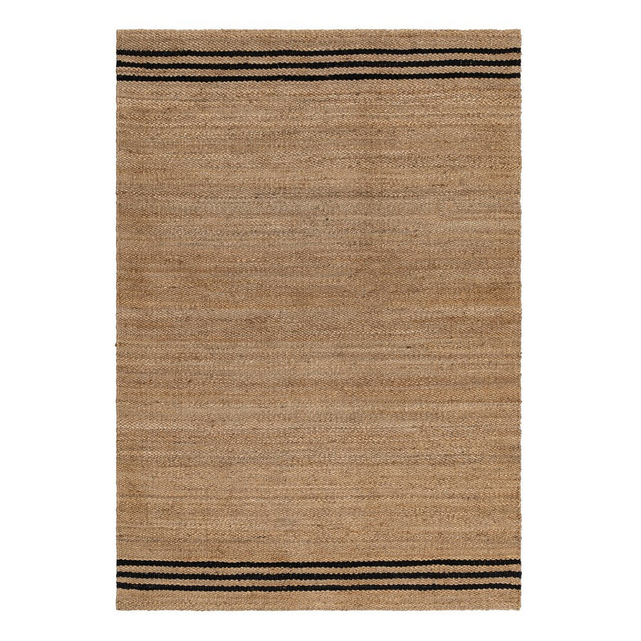 ALFOMBRA NATURAL-NEGRO YUTE ALTEA 200 X 290 CM