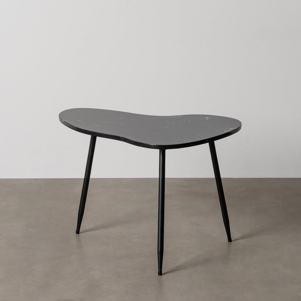 MESITA NEGRO METAL-M�RMOL 60 X 44 X 40 CM
