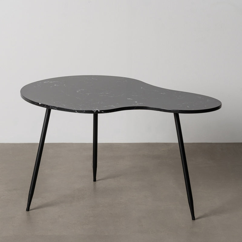 MESA CENTRO NEGRO METAL-MÁRMOL 80 X 58 X 45 CM