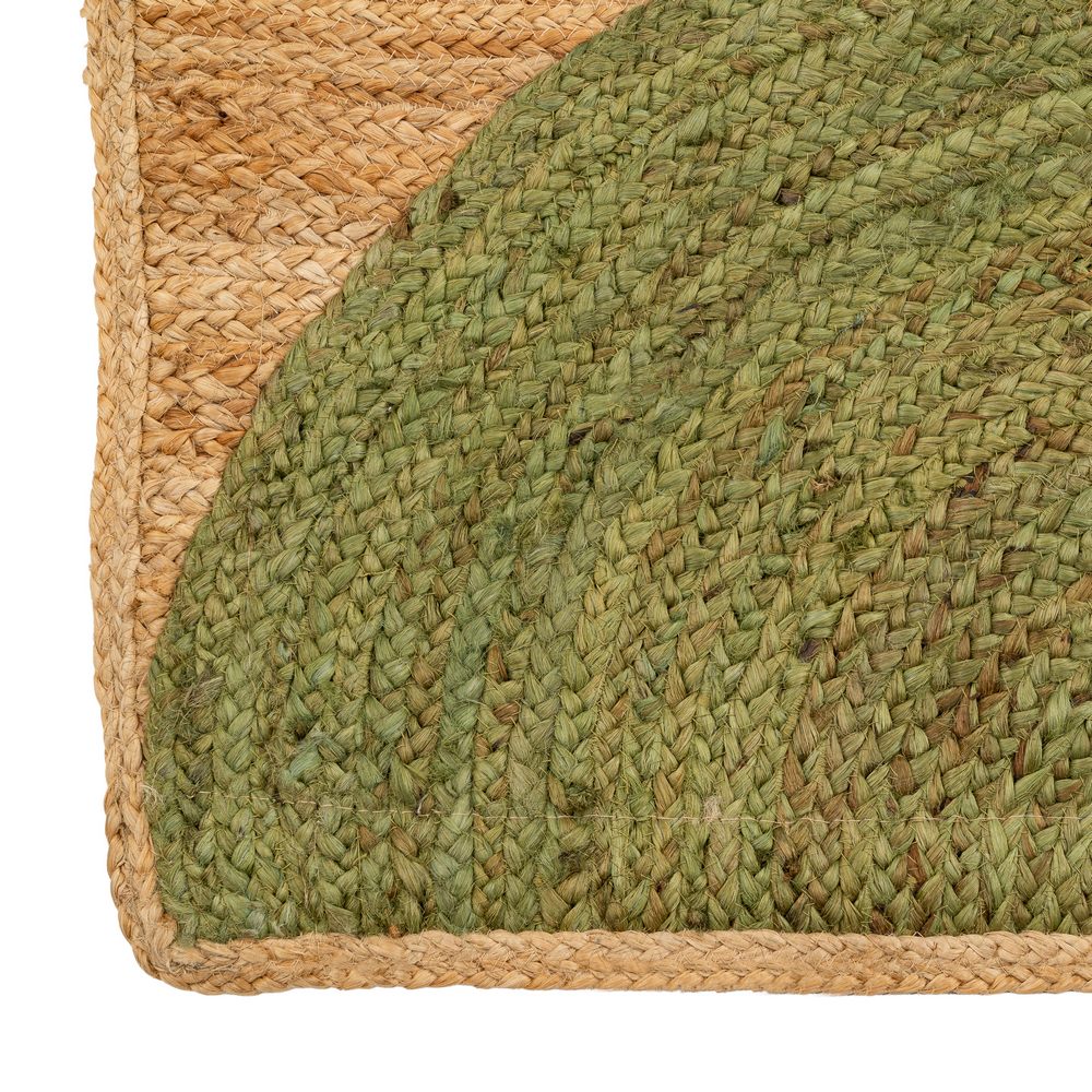 ALFOMBRA NATURAL-VERDE YUTE DECORACIÓN 200 X 290 CM