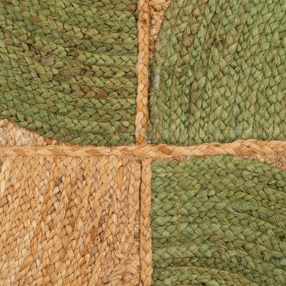 ALFOMBRA NATURAL-VERDE YUTE DECORACIÓN 200 X 290 CM