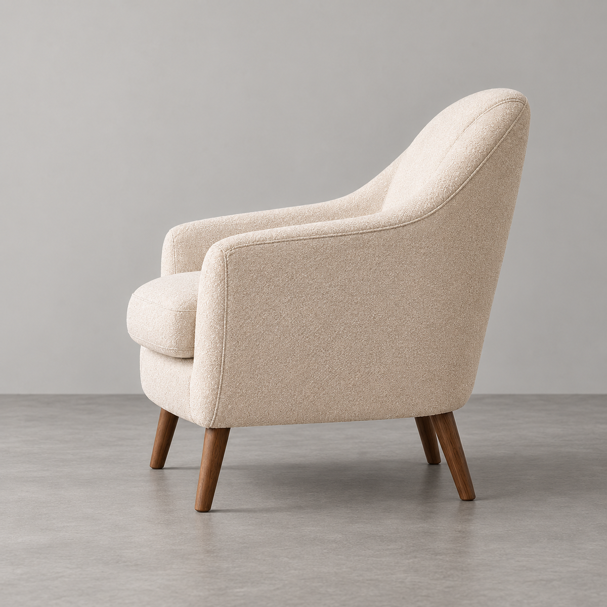 WHITE WOVEN WOOD ARMCHAIR 74 X 68 X 76 CM