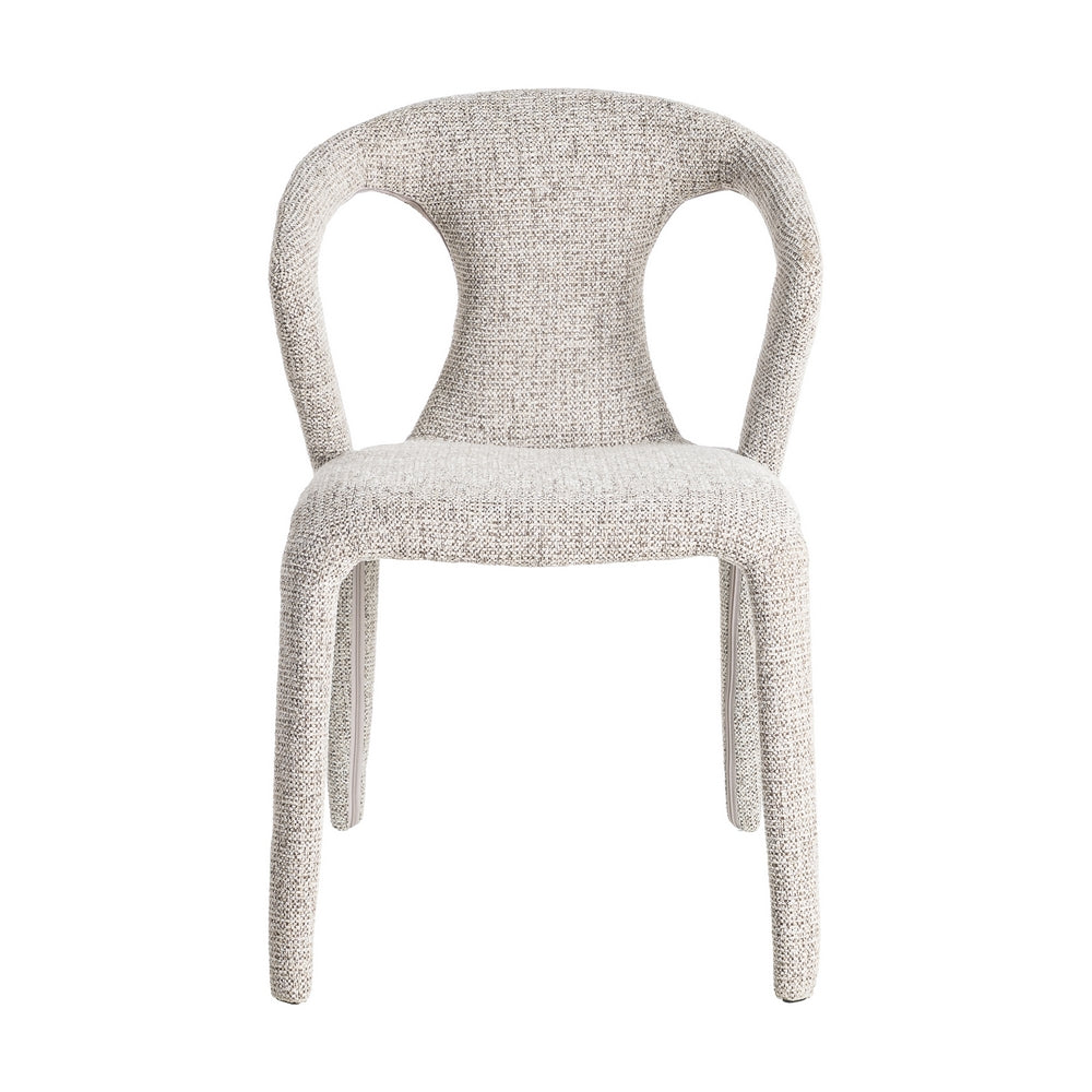 SILLA JASPEADO GRIS TEJIDO SALÓN 52,50 X 59 X 79 CM
